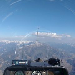 Flugwegposition um 14:55:48: Aufgenommen in der Nähe von Gemeinde Nußdorf-Debant, Österreich in 2878 Meter