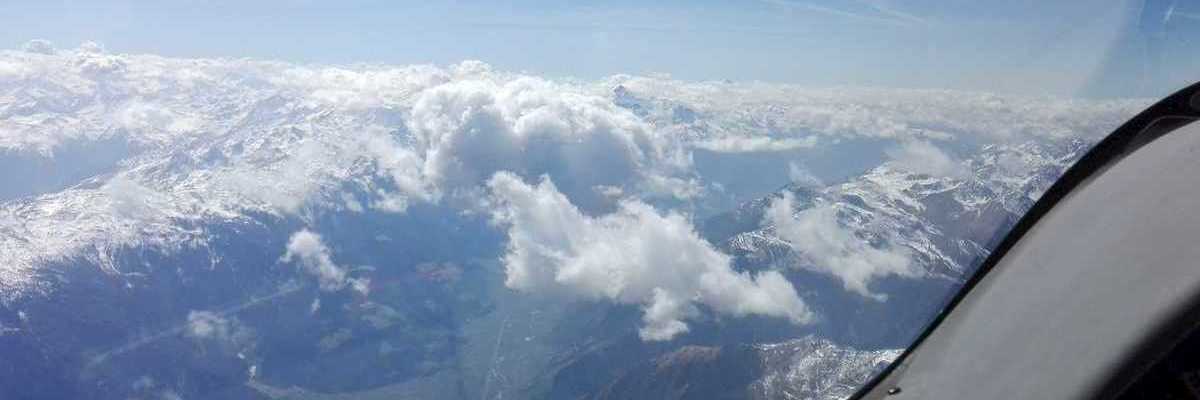 Flugwegposition um 12:29:37: Aufgenommen in der Nähe von 39020 Partschins, Bozen, Italien in 5015 Meter