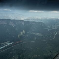 Flugwegposition um 14:18:49: Aufgenommen in der Nähe von Gemeinde Außervillgraten, Österreich in 3603 Meter