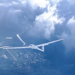 Flugwegposition um 16:53:00: Aufgenommen in der Nähe von Innsbruck, Österreich in 3403 Meter