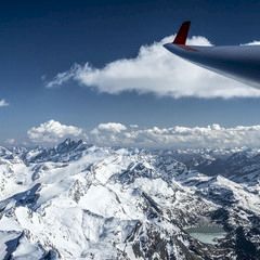 Flugwegposition um 14:12:52: Aufgenommen in der Nähe von Gemeinde Trins, Österreich in 3635 Meter
