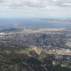 Flugwegposition um 12:13:20: Aufgenommen in der Nähe von Bouches-du-Rhône, Frankreich in 1257 Meter