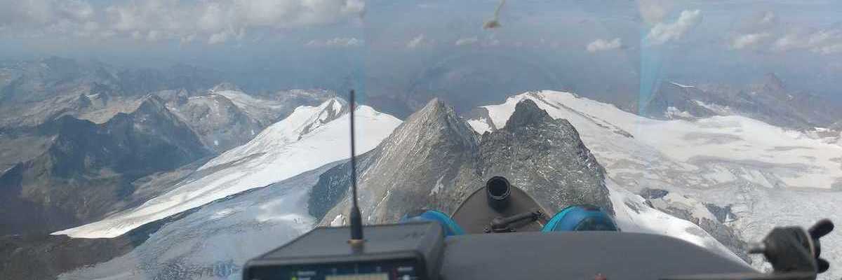 Flugwegposition um 12:34:52: Aufgenommen in der Nähe von Gemeinde Kals am Großglockner, 9981, Österreich in 3798 Meter