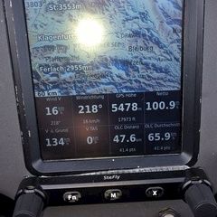 Flugwegposition um 10:10:59: Aufgenommen in der Nähe von Gemeinde Bad St. Leonhard im Lavanttal, Österreich in 5453 Meter