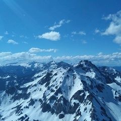 Flugwegposition um 13:38:34: Aufgenommen in der Nähe von Weng im Gesäuse, 8913, Österreich in 2087 Meter