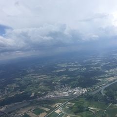 Verortung via Georeferenzierung der Kamera: Aufgenommen in der Nähe von Deggendorf, Deutschland in 1600 Meter