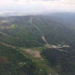 Flugwegposition um 12:35:43: Aufgenommen in der Nähe von Gemeinde Klaffer am Hochficht, Klaffer am Hochficht, Österreich in 1765 Meter