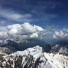 Flugwegposition um 14:40:22: Aufgenommen in der Nähe von Gemeinde Bad Gastein, Bad Gastein, Österreich in 3124 Meter
