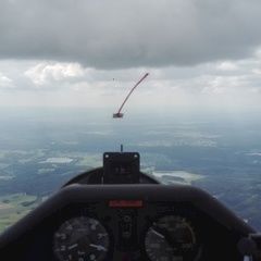 Flugwegposition um 12:38:05: Aufgenommen in der Nähe von Gemeinde Pfaffenschlag bei Waidhofen an der Thaya, Österreich in 1730 Meter