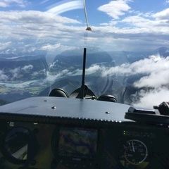 Flugwegposition um 07:44:21: Aufgenommen in der Nähe von Gemeinde St. Jakob im Rosental, Österreich in 2091 Meter