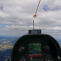 Flugwegposition um 12:19:32: Aufgenommen in der Nähe von Okres Žďár nad Sázavou, Tschechien in 1848 Meter