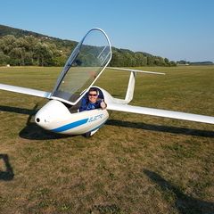 Flugwegposition um 16:33:52: Aufgenommen in der Nähe von Linz, Österreich in 268 Meter