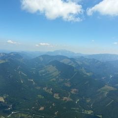 Flugwegposition um 11:04:12: Aufgenommen in der Nähe von Halltal, Österreich in 2010 Meter