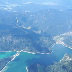 Flugwegposition um 13:02:34: Aufgenommen in der Nähe von Bad Tölz-Wolfratshausen, Deutschland in 2818 Meter