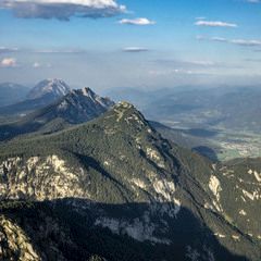 Flugwegposition um 15:55:19: Aufgenommen in der Nähe von Landl, Österreich in 2111 Meter