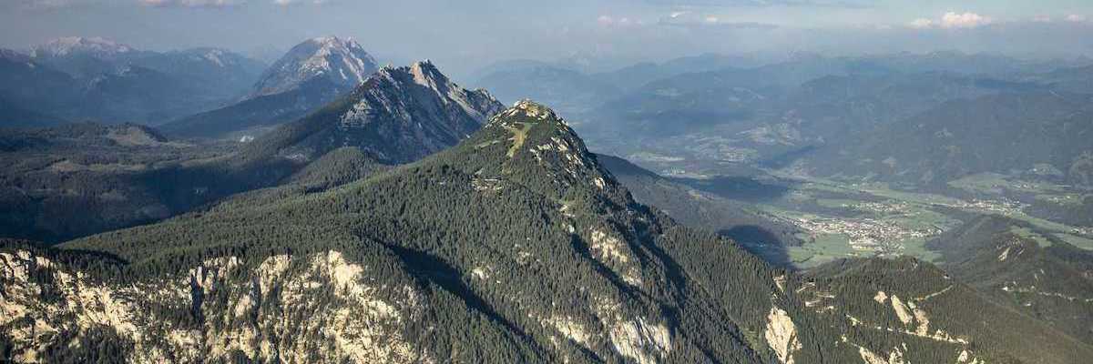 Flugwegposition um 15:55:19: Aufgenommen in der Nähe von Landl, Österreich in 2111 Meter