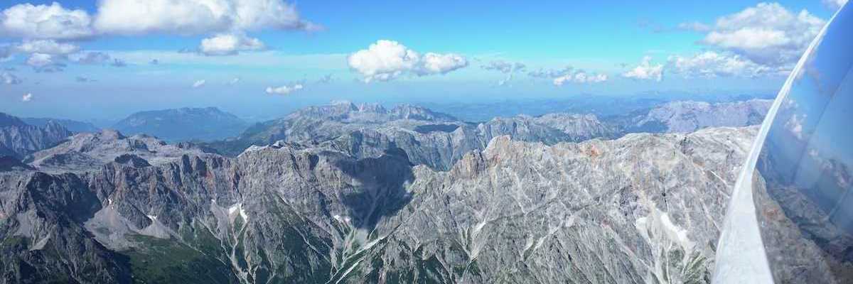 Flugwegposition um 14:19:57: Aufgenommen in der Nähe von Gemeinde Dienten am Hochkönig, Dienten am Hochkönig, Österreich in 3204 Meter