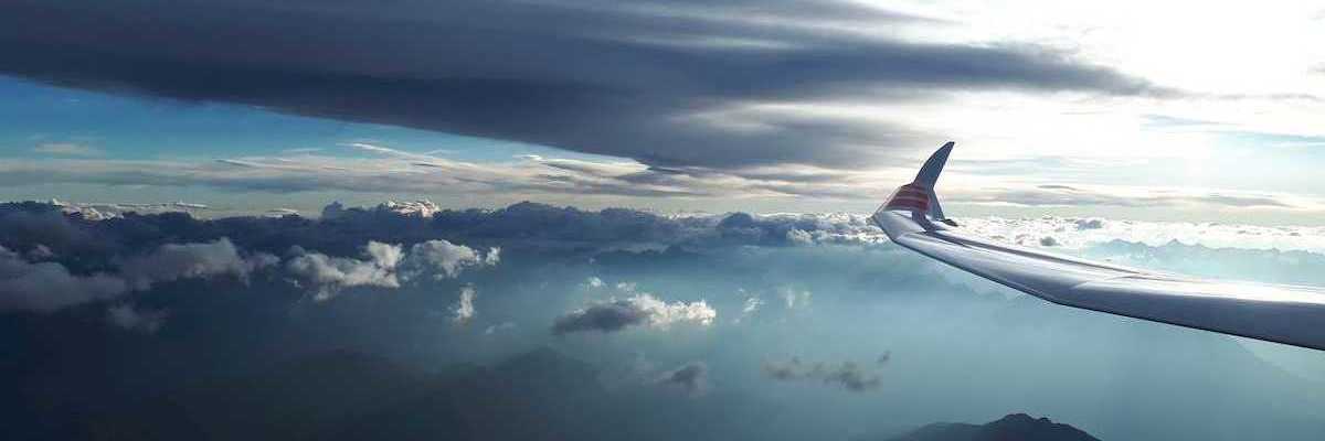 Flugwegposition um 15:34:20: Aufgenommen in der Nähe von Gemeinde Wattenberg, Österreich in 4014 Meter