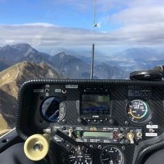 Flugwegposition um 09:43:23: Aufgenommen in der Nähe von Gemeinde St. Jakob im Rosental, Österreich in 1829 Meter