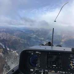 Flugwegposition um 09:36:09: Aufgenommen in der Nähe von Gemeinde Kötschach-Mauthen, Österreich in 2960 Meter