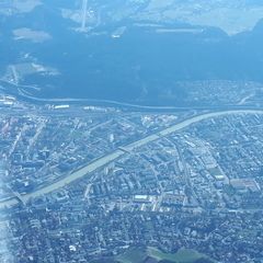 Flugwegposition um 13:01:44: Aufgenommen in der Nähe von Innsbruck, Österreich in 2354 Meter