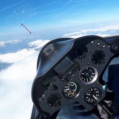 Flugwegposition um 15:03:50: Aufgenommen in der Nähe von Gemeinde Schmirn, 6154, Österreich in 4033 Meter