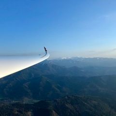 Flugwegposition um 16:48:13: Aufgenommen in der Nähe von Leoben, 8700 Leoben, Österreich in 1379 Meter