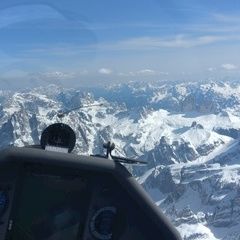Flugwegposition um 13:44:31: Aufgenommen in der Nähe von 39038 Innichen, Bozen, Italien in 3681 Meter