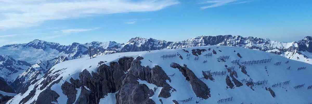 Flugwegposition um 15:57:58: Aufgenommen in der Nähe von Gemeinde Telfs, Telfs, Österreich in 2514 Meter