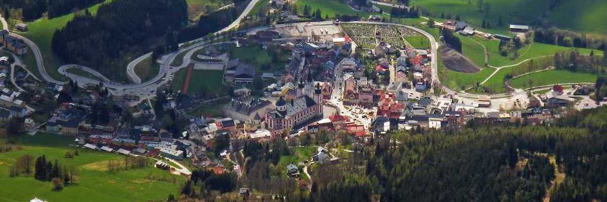 Flugwegposition um 13:07:07: Aufgenommen in der Nähe von Gemeinde Mitterbach am Erlaufsee, Österreich in 2292 Meter