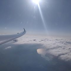 Flugwegposition um 16:05:38: Aufgenommen in der Nähe von Gemeinde St. Gilgen, Österreich in 2485 Meter