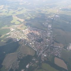 Flugwegposition um 13:28:24: Aufgenommen in der Nähe von Okres Veľký Krtíš, Slowakei in 1928 Meter