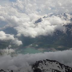 Flugwegposition um 13:50:17: Aufgenommen in der Nähe von Savoyen, Frankreich in 3618 Meter