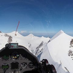 Flugwegposition um 14:14:41: Aufgenommen in der Nähe von 11010 Rhêmes-Saint-Georges, Aostatal, Italien in 4333 Meter