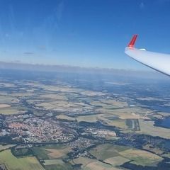 Flugwegposition um 12:25:30: Aufgenommen in der Nähe von Tirschenreuth, Deutschland in 1958 Meter