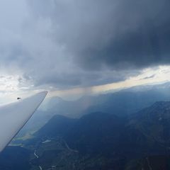 Flugwegposition um 15:10:02: Aufgenommen in der Nähe von Hall, 8911 Hall, Österreich in 2595 Meter