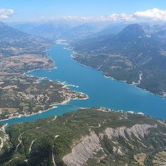 Flugwegposition um 11:54:40: Aufgenommen in der Nähe von Département Hautes-Alpes, Frankreich in 2297 Meter