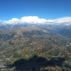 Flugwegposition um 14:09:25: Aufgenommen in der Nähe von Département Hautes-Alpes, Frankreich in 2836 Meter