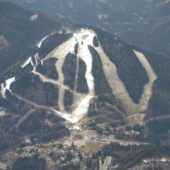 Flugwegposition um 13:38:45: Aufgenommen in der Nähe von Gemeinde Payerbach, Österreich in 2349 Meter