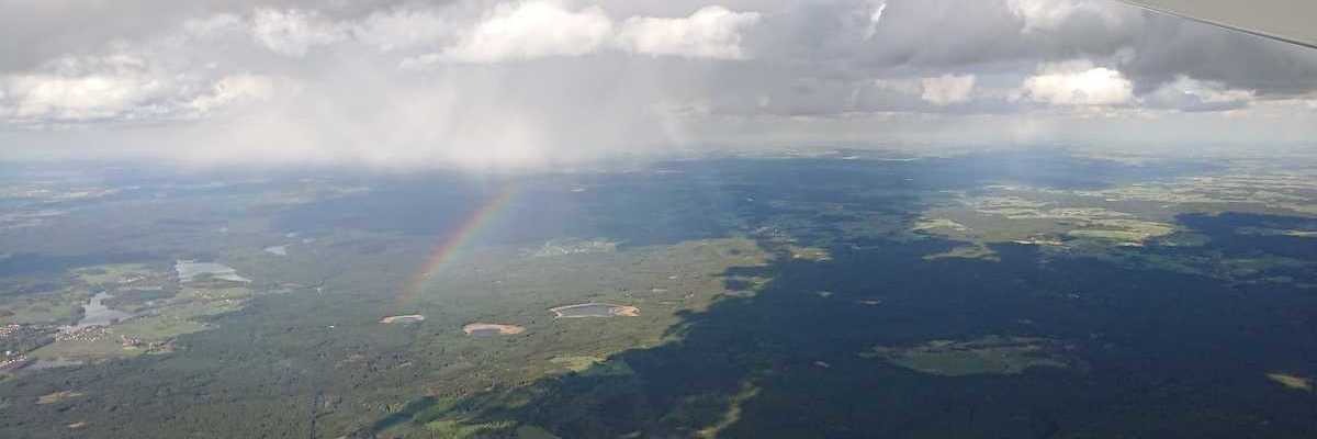 Flugwegposition um 14:45:13: Aufgenommen in der Nähe von Okres Jindřichův Hradec, Tschechien in 2154 Meter