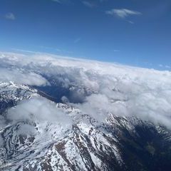 Verortung via Georeferenzierung der Kamera: Aufgenommen in der Nähe von Gemeinde Wattenberg, Österreich in 4300 Meter