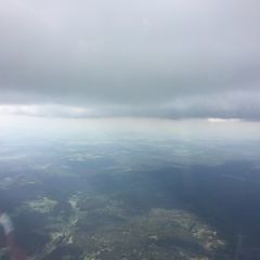 Flugwegposition um 14:19:45: Aufgenommen in der Nähe von Sandl, Österreich in 2445 Meter