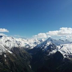 Flugwegposition um 14:59:08: Aufgenommen in der Nähe von Gemeinde Kaprun, Kaprun, Österreich in 2527 Meter