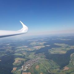 Flugwegposition um 12:13:06: Aufgenommen in der Nähe von Eichstätt, Deutschland in 1871 Meter