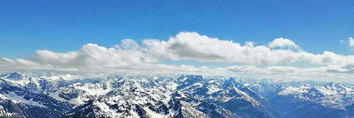 Flugwegposition um 14:38:18: Aufgenommen in der Nähe von Gemeinde Kaisers, Österreich in 3169 Meter