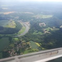 Flugwegposition um 10:58:10: Aufgenommen in der Nähe von Sächsische Schweiz-Osterzgebirge, Deutschland in 1220 Meter