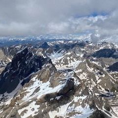 Flugwegposition um 12:24:34: Aufgenommen in der Nähe von Département Alpes-de-Haute-Provence, Frankreich in 3488 Meter
