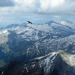 Flugwegposition um 14:55:39: Aufgenommen in der Nähe von Gemeinde Hüttschlag, 5612, Österreich in 2976 Meter