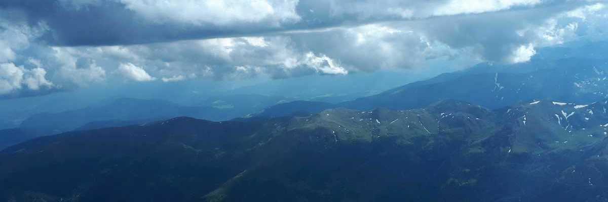 Flugwegposition um 15:08:00: Aufgenommen in der Nähe von Bretstein, 8763, Österreich in 3229 Meter