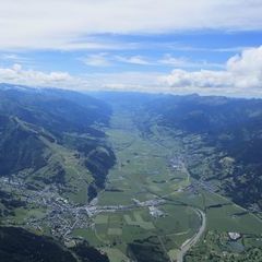 Flugwegposition um 12:52:10: Aufgenommen in der Nähe von Gemeinde Fusch an der Großglocknerstraße, 5672 Fusch an der Großglocknerstraße, Österreich in 2374 Meter